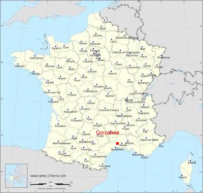 Carte de Corconne
