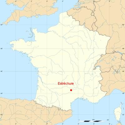 Fond de carte avec Estréchure