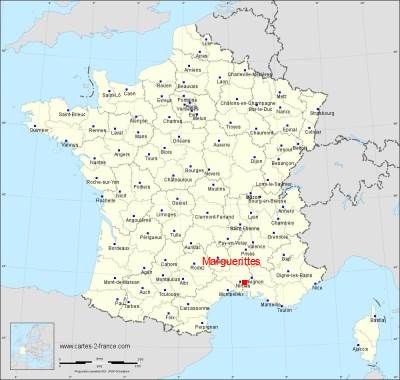 Carte de Marguerittes