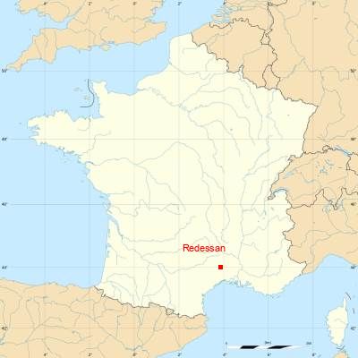 Fond de carte avec Redessan