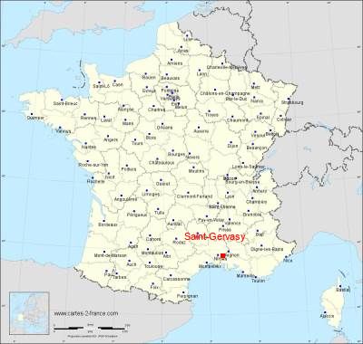 Carte de Saint-Gervasy