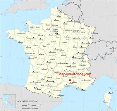 Carte de Saint-Just-et-Vacquières