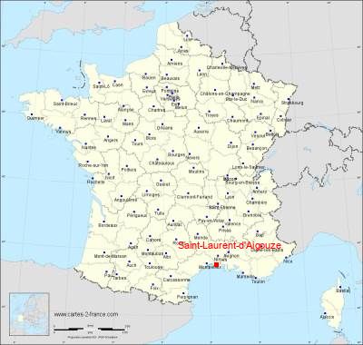 Carte de Saint-Laurent-d'Aigouze