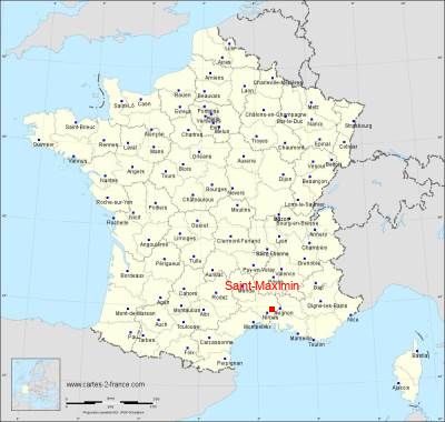 Carte de Saint-Maximin