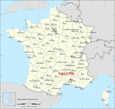 Carte de Saint-Siffret