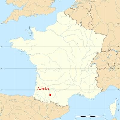 Fond de carte avec Auterive