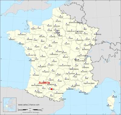 Carte de Auzielle