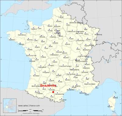Carte de Beauteville
