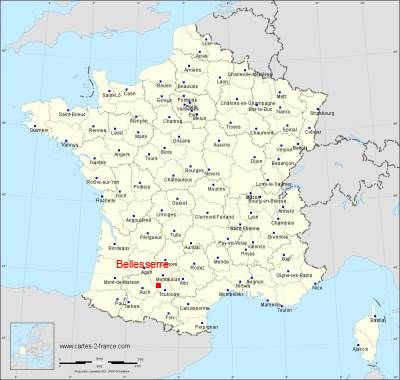 Carte de Bellesserre