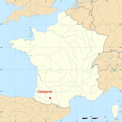 Fond de carte avec Castagnac