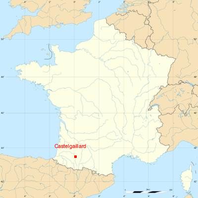 Fond de carte avec Castelgaillard