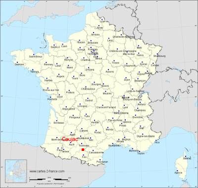 Carte de Caujac