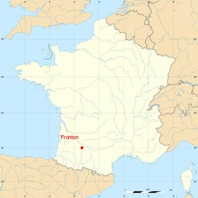 Fond de carte avec Fronton