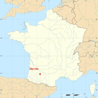 Fond de carte avec Merville