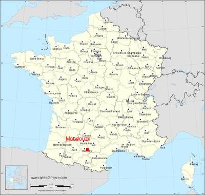 Carte de Mondouzil