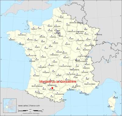 Carte de Montastruc-la-Conseillère