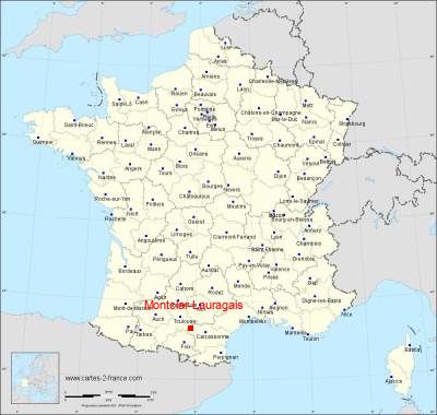 Carte de Montclar-Lauragais