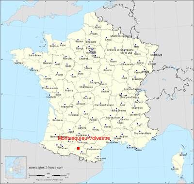 Carte de Montesquieu-Volvestre