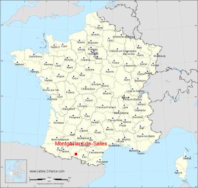 Carte de Montgaillard-de-Salies
