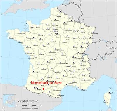 Carte de Montgaillard-sur-Save