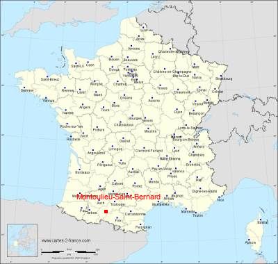 Carte de Montoulieu-Saint-Bernard