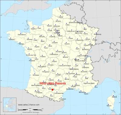 Carte de Mourvilles-Basses