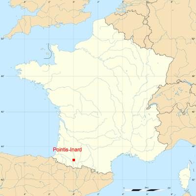 Fond de carte avec Pointis-Inard