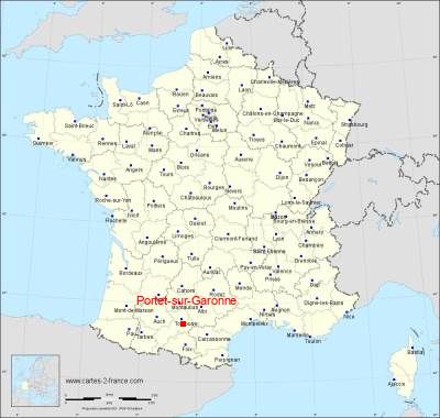 Carte de Portet-sur-Garonne