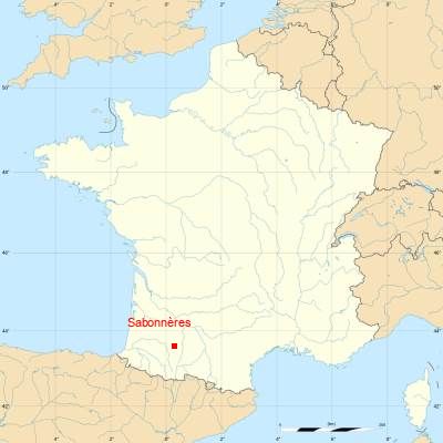 Fond de carte avec Sabonnères