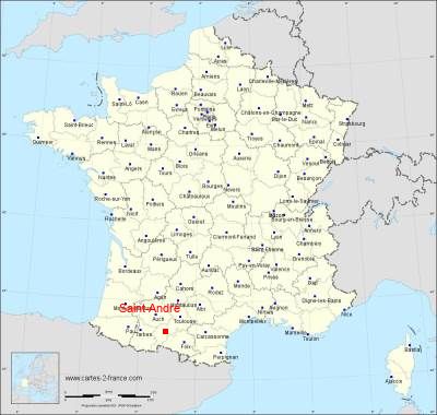 Carte de Saint-André