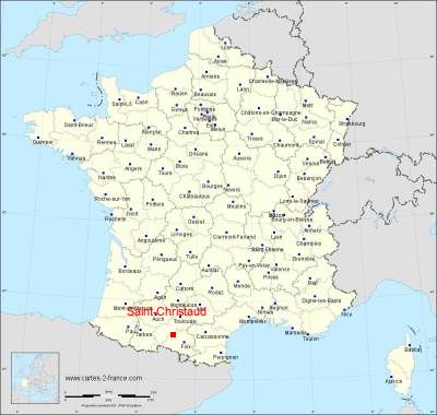 Carte de Saint-Christaud