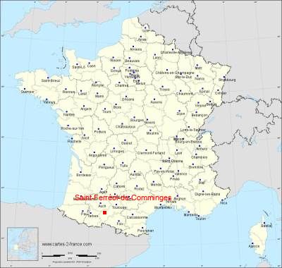 Carte de Saint-Ferréol-de-Comminges