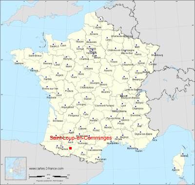 Carte de Saint-Loup-en-Comminges