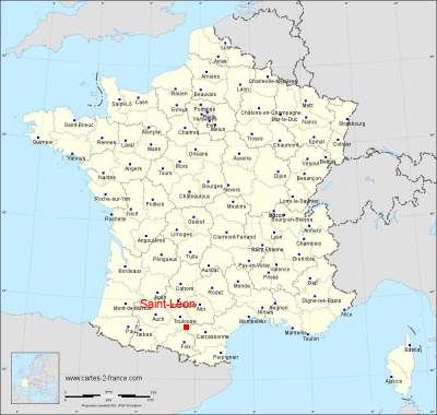 Carte de Saint-Léon