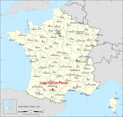 Carte de Saint-Marcel-Paulel