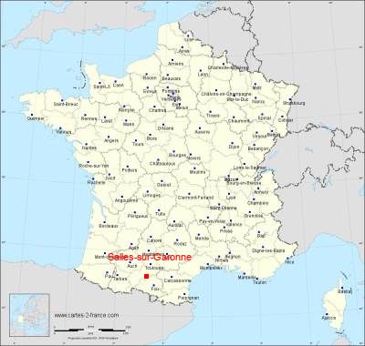 Carte de Salles-sur-Garonne