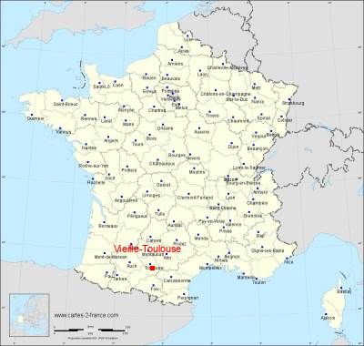 Carte de Vieille-Toulouse