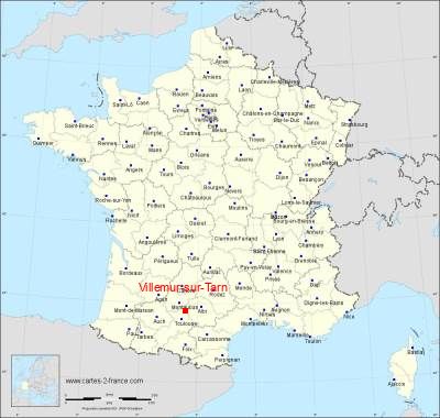 Carte de Villemur-sur-Tarn