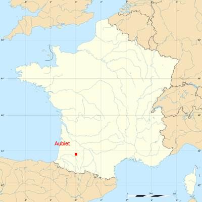 Fond de carte avec Aubiet