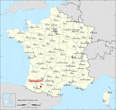 Carte de Barcugnan