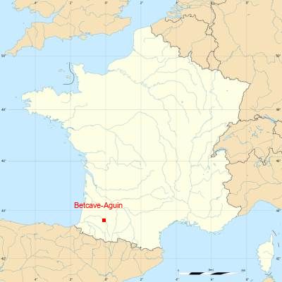Fond de carte avec Betcave-Aguin