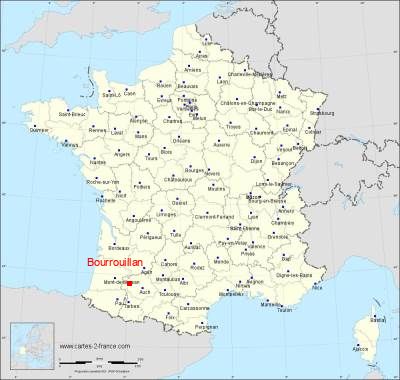 Carte de Bourrouillan