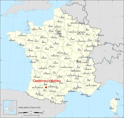 Carte de Castelnau-d'Arbieu