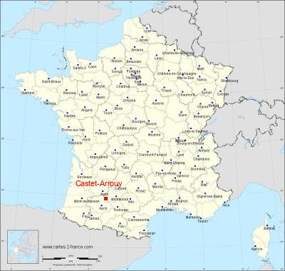 Carte de Castet-Arrouy