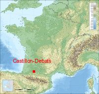 localisation mairie de Castillon-Debats