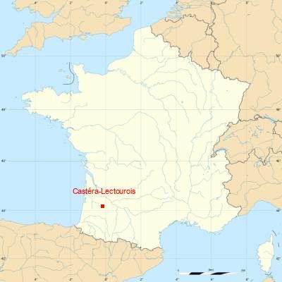 Fond de carte avec Castéra-Lectourois