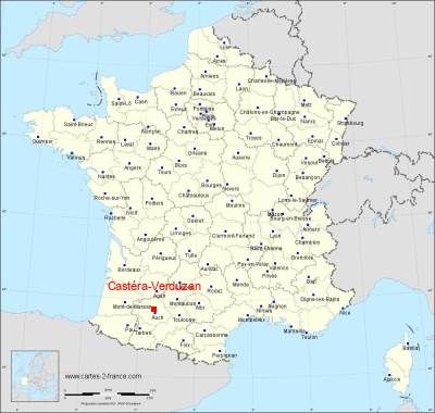 Carte de Castéra-Verduzan