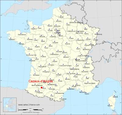 Carte de Cazaux-d'Anglès