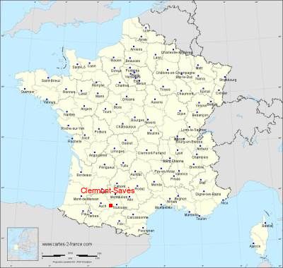 Carte de Clermont-Savès