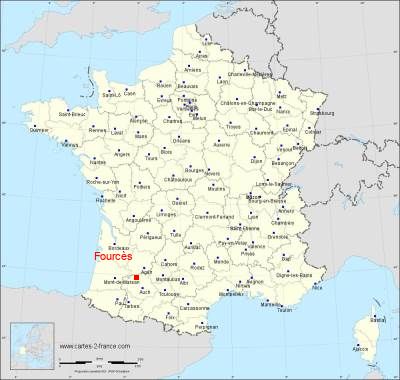 Carte de Fourcès
